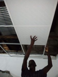 Acoustic ceiling Installation Process