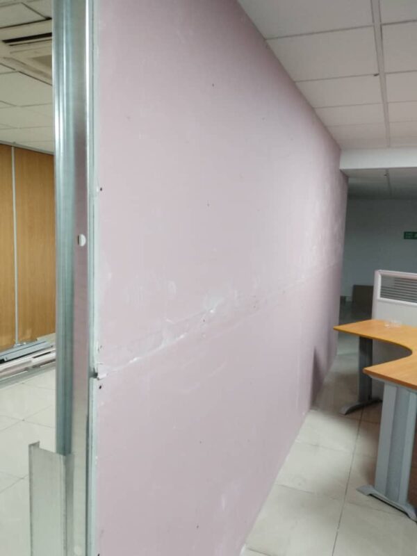 plasterboard Office partition